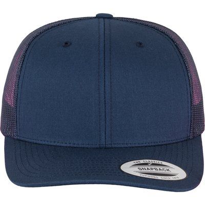 Gorra trucker retro con rejilla Navy