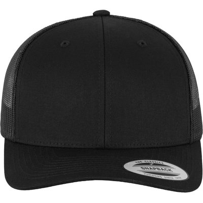 Gorra trucker retro con rejilla Negro