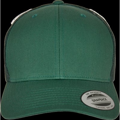 Gorra trucker retro con rejilla Verde