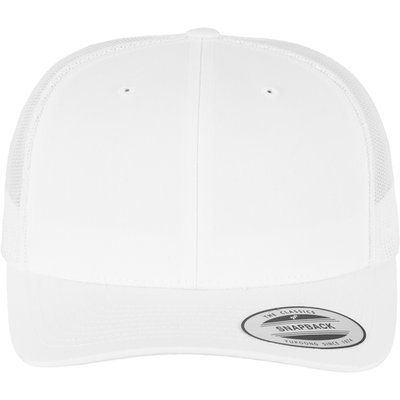 Gorra trucker retro con rejilla White