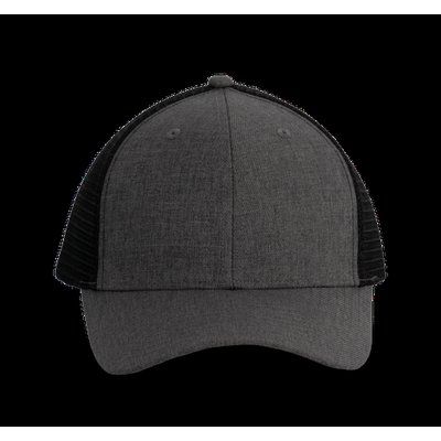 Gorra Trucker visera curva y rejilla Steel Grey Heather / Black