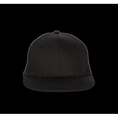 Gorra trucker visera plana Black