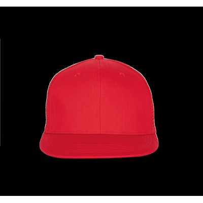 Gorra trucker visera plana Rojo