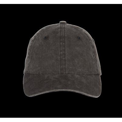 Gorra vintage de algodón orgánico Washed black