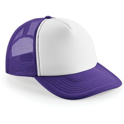 Gorra vintage poliéster Purple / White