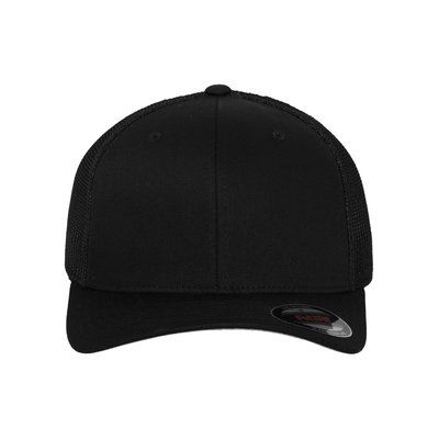 Gorra con visera curva y rejilla trasera Black S/M