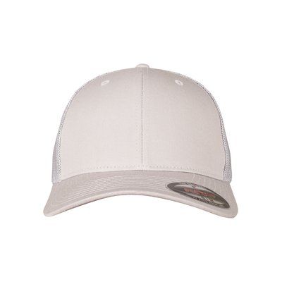 Gorra con visera curva y rejilla trasera Silver S/M