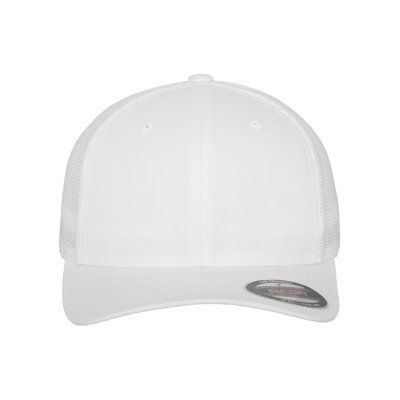 Gorra con visera curva y rejilla trasera White S/M