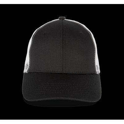 Gorra visera perfil medio Black / White