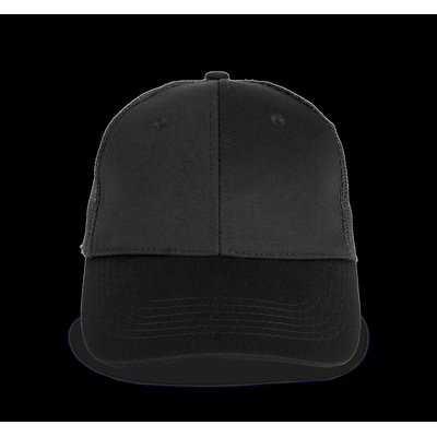 Gorra visera perfil medio Negro