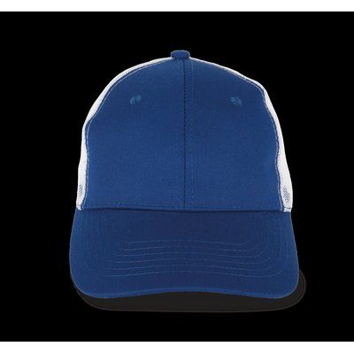 Gorra visera perfil medio Royal Blue / White