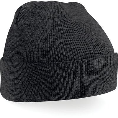 Gorro borde vuelto Black