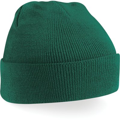 Gorro borde vuelto Bottle Green