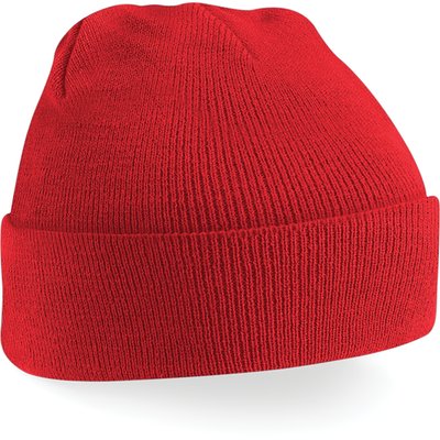 Gorro borde vuelto Bright Red