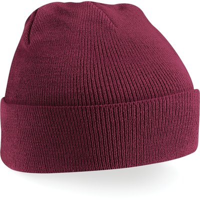 Gorro borde vuelto Burgundy