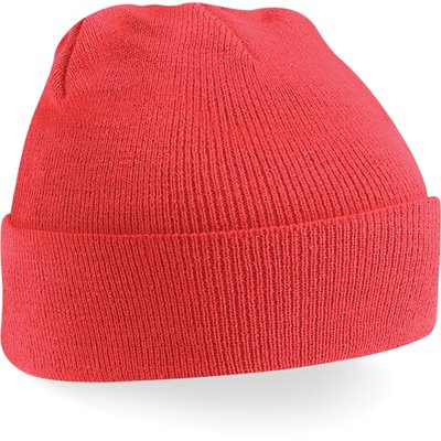 Gorro borde vuelto Coral