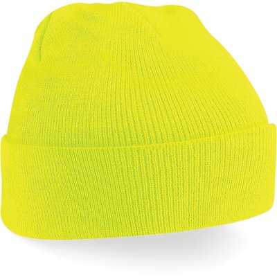 Gorro borde vuelto Fluorescent Yellow