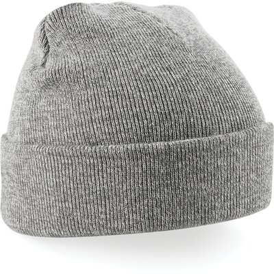 Gorro borde vuelto Heather Grey