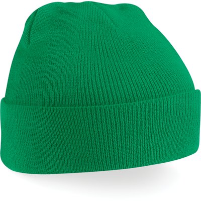 Gorro borde vuelto Kelly Green