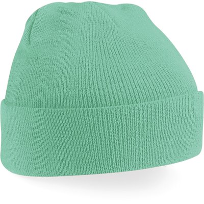 Gorro borde vuelto Mint Green