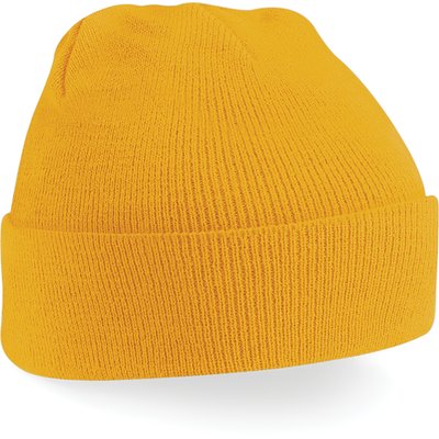 Gorro borde vuelto Mustard