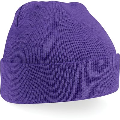 Gorro borde vuelto Purple