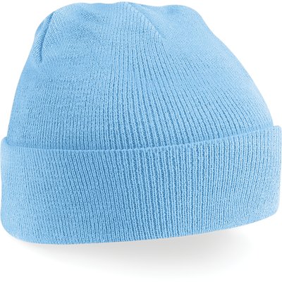 Gorro borde vuelto Sky Blue