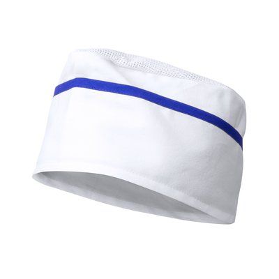 Gorro de Cocina Ajustable Bicolor Blanco / Azul