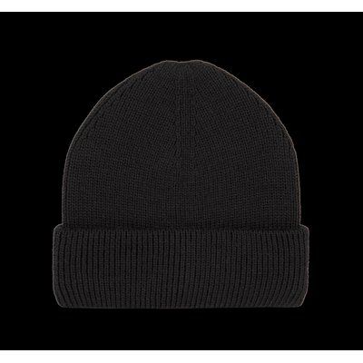 Gorro con dobladillo doble Black