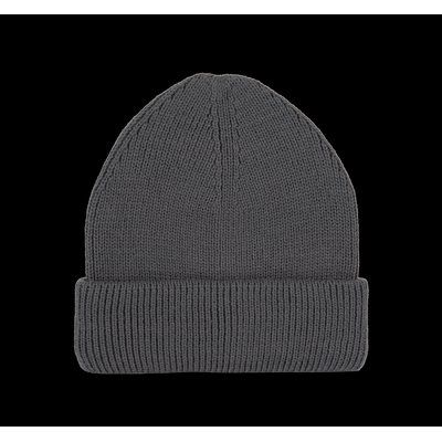 Gorro con dobladillo doble Cement Grey