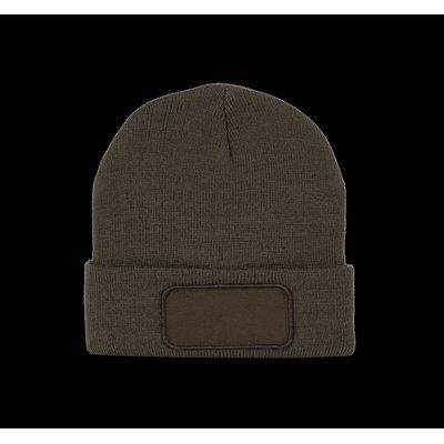 Gorro dobladillo con Parche Dark Khaki