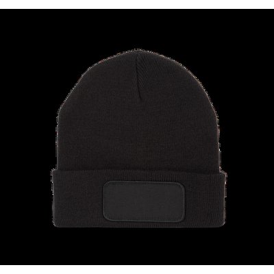 Gorro dobladillo con Parche Negro