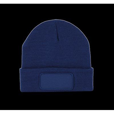 Gorro dobladillo con Parche Royal Blue