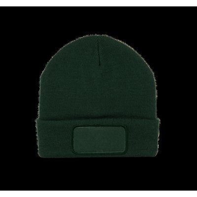 Gorro dobladillo con Parche Verde