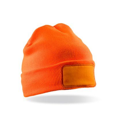 Gorro de doble punto para estampar Orange