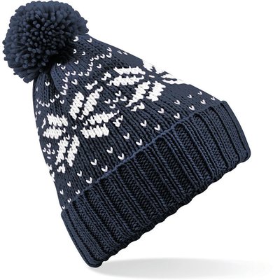 Gorro de estrellas con pompón Azul