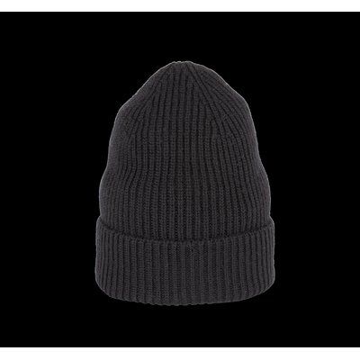 Gorro de lana merina Negro