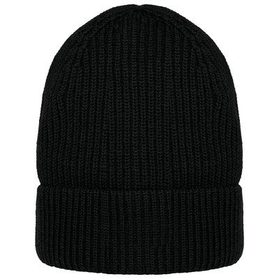 Gorro de lana merina unisex Black