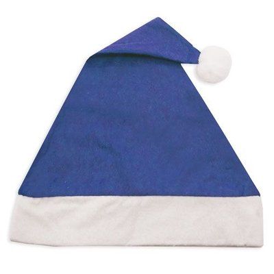 Gorro de Navidad en Fieltro Colores Azul