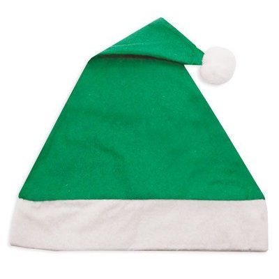 Gorro de Navidad en Fieltro Colores Verde