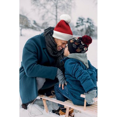 Gorro Navideño Elástico de Punto