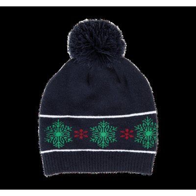 Gorro navideño con pompón Night Navy