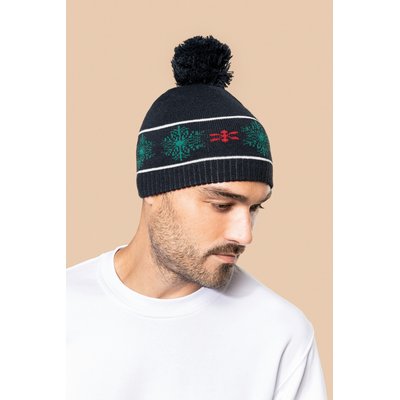 Gorro navideño con pompón