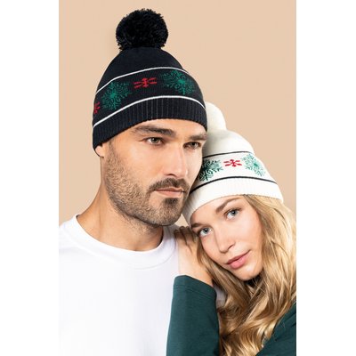 Gorro navideño con pompón