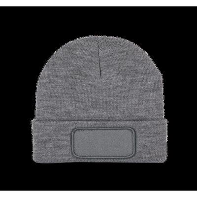 Gorro con parche y forro polar Oxford Grey