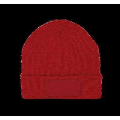 Gorro con parche y forro polar Red