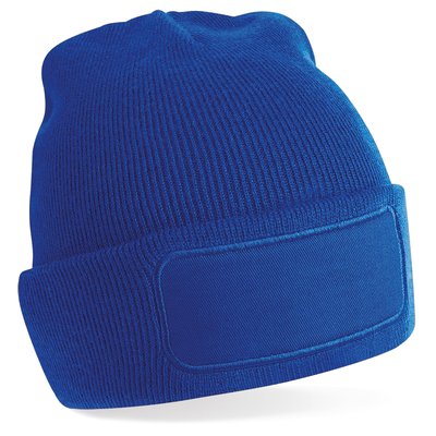 Gorro con parche frontal Azul