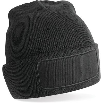 Gorro con parche frontal Black