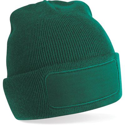 Gorro con parche frontal Bottle Green