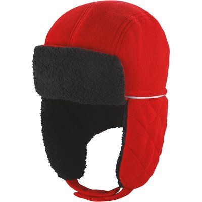 Gorro Polar 4 Paneles Red L/XL